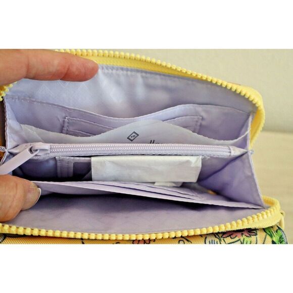 Vera Bradley 26425 Sunlit Garden ReActive RFID Compact Crossbody/Wristlet Bag - Picture 9 of 14